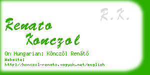 renato konczol business card