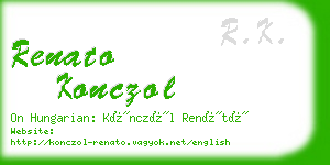 renato konczol business card